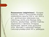 Renesansas XIV – XVI a. 3 puslapis