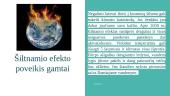 Šiltnamio efektas, jo reikšmė bei poveikis gamtai 7 puslapis