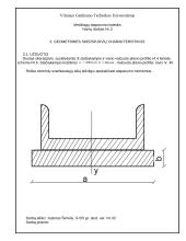 Geometrinės skerspjūvių charakteristikos