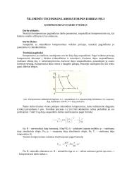 Kompresoriaus darbo tyrimas