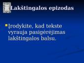 "Metai" - lakštingalos epizodo analizė  8 puslapis