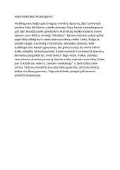 Kodėl reikia būti atsakingiems? 