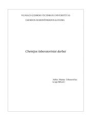 Laboratorinių darbų technika. Titravimas