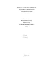 Labiausiai paplitusių metalinių laidininkų savybių tyrimas