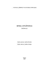 Rinkų atpažinimas