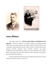 Jono Biliūno biografija ir kūrybos bruožai
