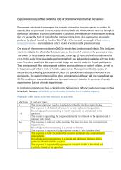 Explain one study of the potential role of pheromones in human behaviour