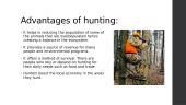 Advantages and disadvantages of hunting 3 puslapis