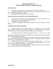 Metalų savybių nustatymas. Tempimo bandymas