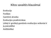 Gamtinė atranka - tai evoliucijos pagrindas 11 puslapis