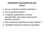 Gamtinė atranka - tai evoliucijos pagrindas 3 puslapis