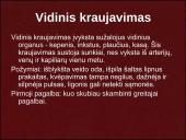 Kraujavimo rūšys ir pirmoji pagalba 9 puslapis