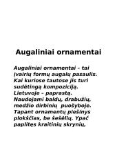 Projektinis darbas: Lietuvių liaudies ornamentai 8 puslapis