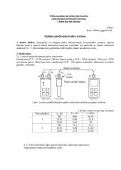 Optinio perdavimo trakto tyrimas