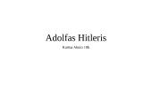 Adolfas Hitleris bei jo politinė veikla