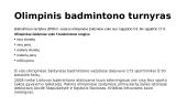 Badmintono sportas 8 puslapis