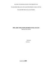 PBX (HICOM) papildomos paslaugos