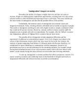 Immigration’s impact on society