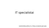 IT specialistai