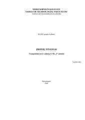 Trumpalaikio turto valdymas UAB „X“ įmonėje