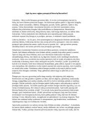 Apie ką mus ragina pamąstyti lietuvių literatūra?