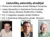 Asteroidai: kilmė, juosta, lietuvių atrasti asteroidai 17 puslapis