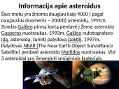 Asteroidai: kilmė, juosta, lietuvių atrasti asteroidai 6 puslapis