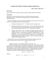 Srautinio šifro kokybės įvertinimas dažniniu statistiniu testu