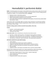 Hemodializė ir peritoninė dializė