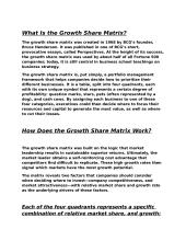 Growth Share Matrix