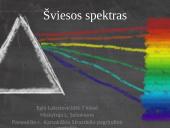 Fizika: šviesos spektras
