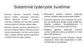 Lyderystės projekcijos švietime  4 puslapis