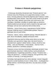 Tristano ir Rolando palyginimas