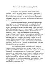 Moters dalia Žemaitės kūrinyje "Marti" 