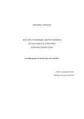 Ką reiškia gyventi ne tik dėl savęs, bet ir dėl kitų? 3 puslapis