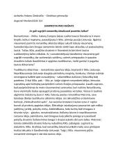 Ar gali sugrįžti romantikų idealizuoti praeities laikai?