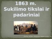 1863 m. sukilimo tikslai ir padariniai 