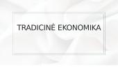 Tradicinė ekonomika
