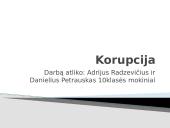 Korupcija, kas tai yra?