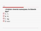 Archimedo jėga ir jos veikimas 13 puslapis