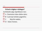 Archimedo jėga ir jos veikimas 18 puslapis
