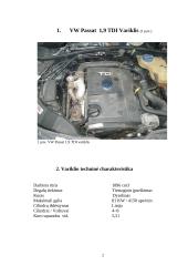 Automobilių įranga: Volkswagen Passat 1.9 TDI 2 puslapis