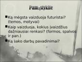 Futurizmo refleksija K. Binkio poezijoje 8 puslapis