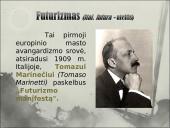 Futurizmo refleksija K. Binkio poezijoje 9 puslapis