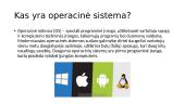 Operacinės sistemos ir programinė įranga  2 puslapis