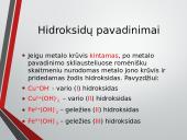 Hidroksidai ir jų klasifikacija 6 puslapis