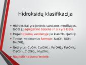 Hidroksidai ir jų klasifikacija 7 puslapis