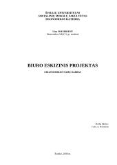 Biuro eskizinis ergonominis projektas