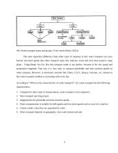 Advantages and disadvantages of water transportation. 3 puslapis