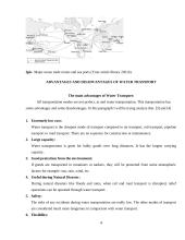 Advantages and disadvantages of water transportation. 4 puslapis